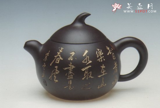 紫砂壶图片：茄段 - 宜兴紫砂壶网