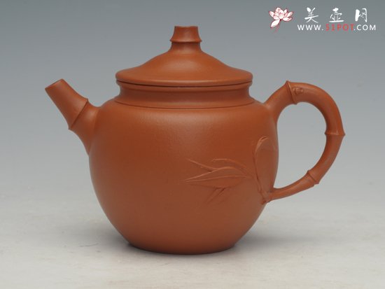 紫砂壶图片：扭竹壶 - 宜兴紫砂壶网