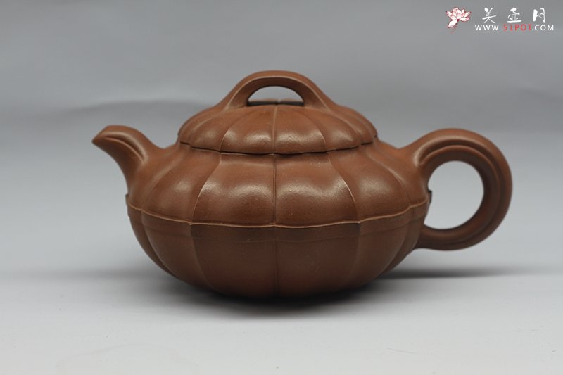 紫砂壶图片：金南瓜壶 - 宜兴紫砂壶网