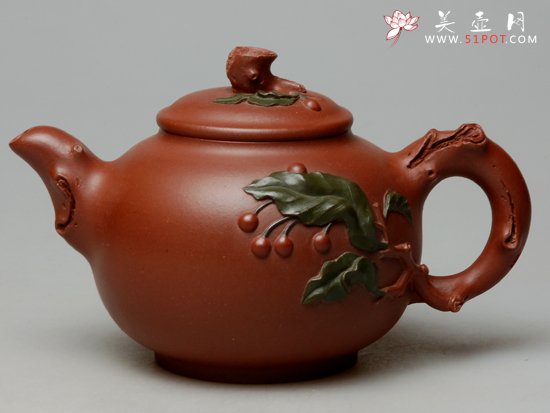 紫砂壶图片：樱桃  320cc - 宜兴紫砂壶网