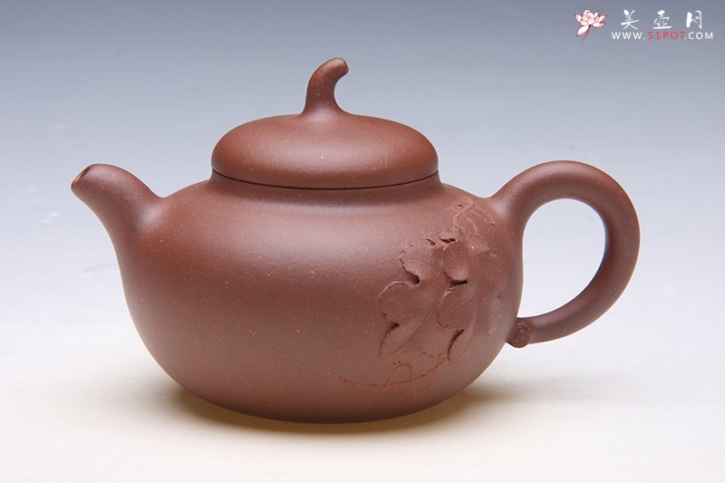 紫砂壶图片：瓜叶壶 - 宜兴紫砂壶网