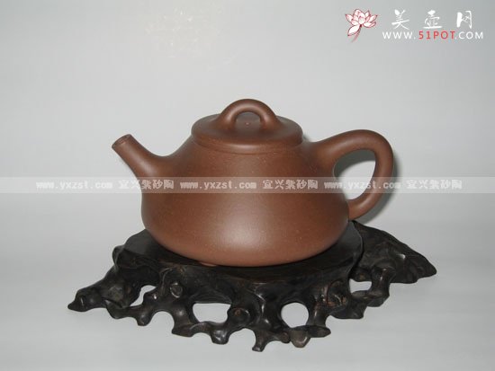 紫砂壶图片：子冶石瓢 - 宜兴紫砂壶网