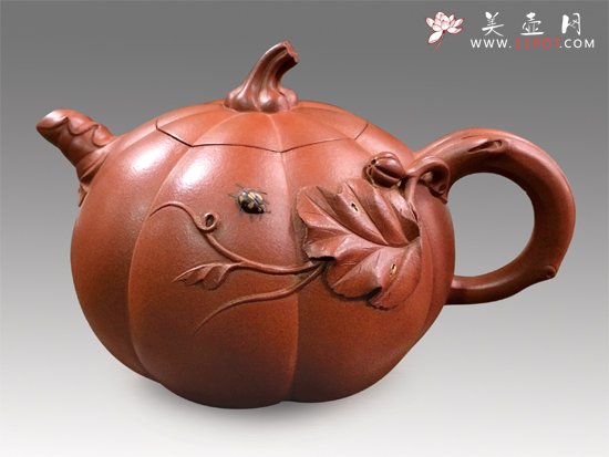 紫砂壶图片：南瓜壶 - 宜兴紫砂壶网