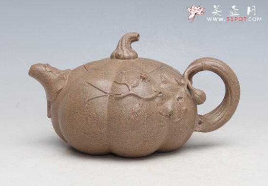 紫砂壶图片：南瓜壶 - 宜兴紫砂壶网