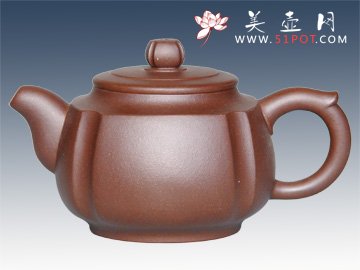 紫砂壶图片：抽角四方 - 宜兴紫砂壶网