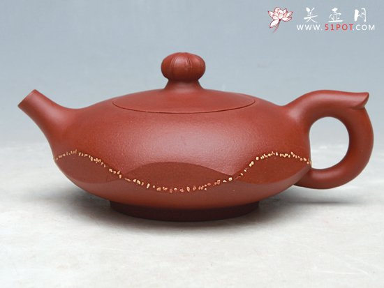 紫砂壶图片：小菱花壶 - 宜兴紫砂壶网