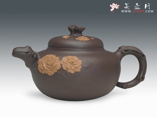 紫砂壶图片：国色天香 - 宜兴紫砂壶网