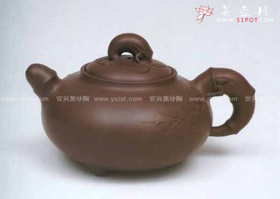 紫砂壶图片：神竹壶 - 宜兴紫砂壶网