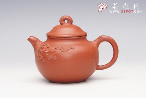 紫砂壶图片：朱泥松榛 - 宜兴紫砂壶网