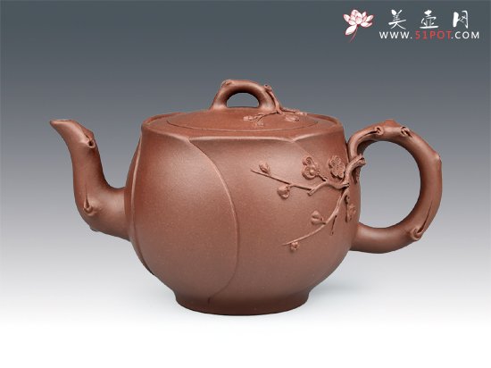 紫砂壶图片：梅花 - 宜兴紫砂壶网