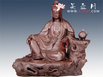 紫砂壶图片：平安观音 - 宜兴紫砂壶网