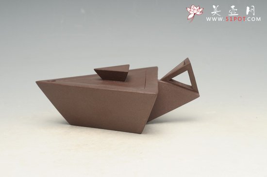 紫砂壶图片：金三角壶 - 宜兴紫砂壶网