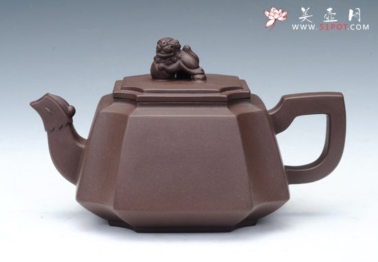 紫砂壶图片：四方来福 - 宜兴紫砂壶网