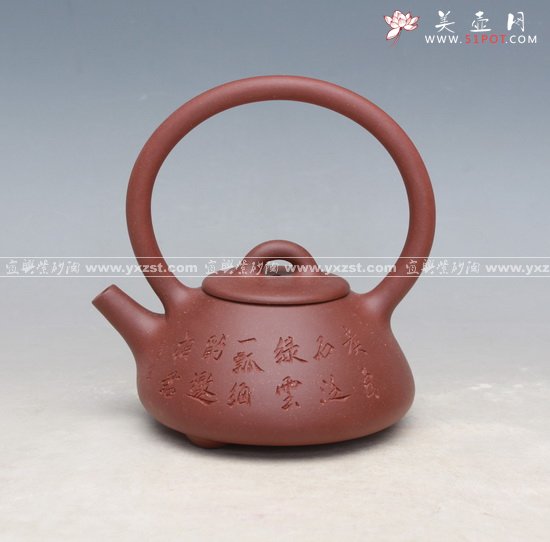 紫砂壶图片：石瓢提梁一 - 宜兴紫砂壶网