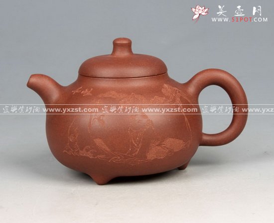 紫砂壶图片：三脚乳鼎 - 宜兴紫砂壶网