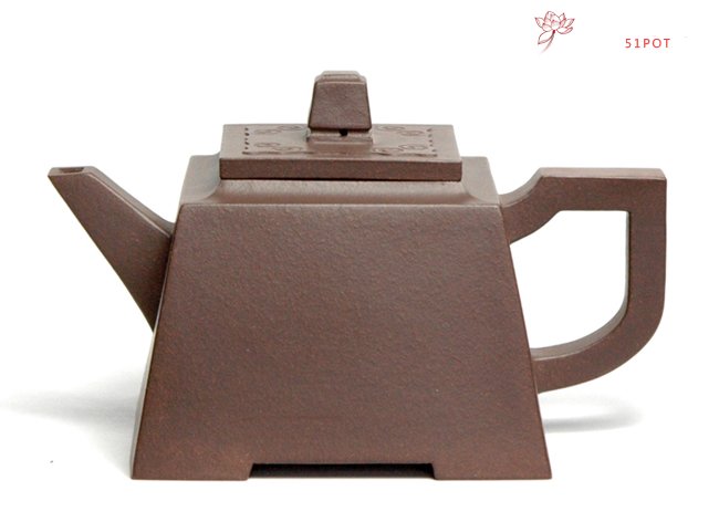 紫砂壶图片：四方如意 300CC - 宜兴紫砂壶网