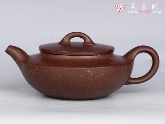 紫砂壶图片：汉扁（调砂） - 宜兴紫砂壶网