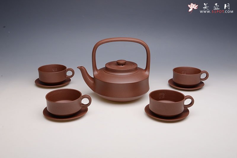 紫砂壶图片：提壁套组 - 宜兴紫砂壶网