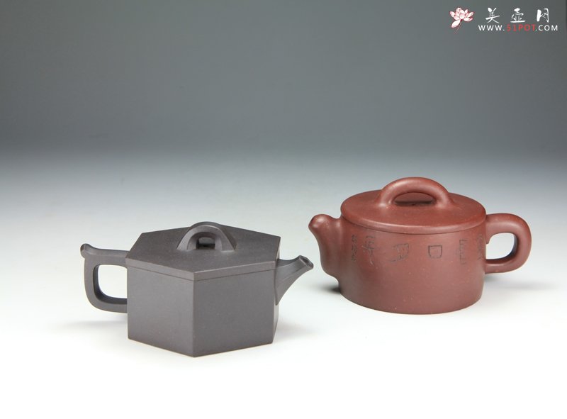 紫砂壶图片：古井对壶 - 宜兴紫砂壶网