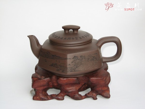紫砂壶图片：桥顶方圆 - 宜兴紫砂壶网