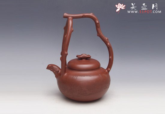 紫砂壶图片：东坡提梁 - 宜兴紫砂壶网