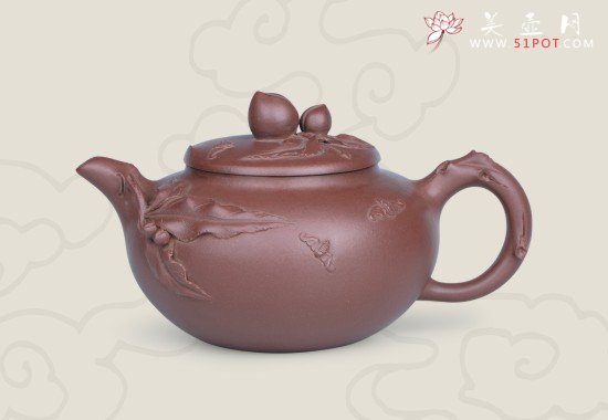 紫砂壶图片：寿桃 - 宜兴紫砂壶网