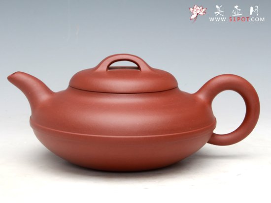 紫砂壶图片：线圆（底槽清）500ML - 宜兴紫砂壶网