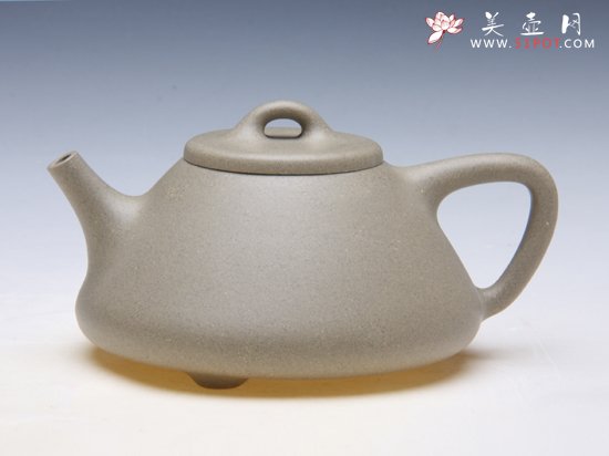 紫砂壶图片：本绿石瓢 - 宜兴紫砂壶网