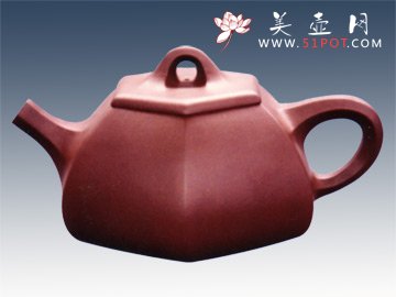 紫砂壶图片：六方石瓢 - 宜兴紫砂壶网