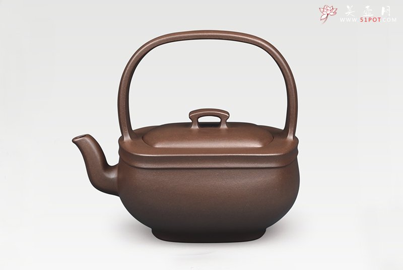 紫砂壶图片：方润提梁 - 宜兴紫砂壶网