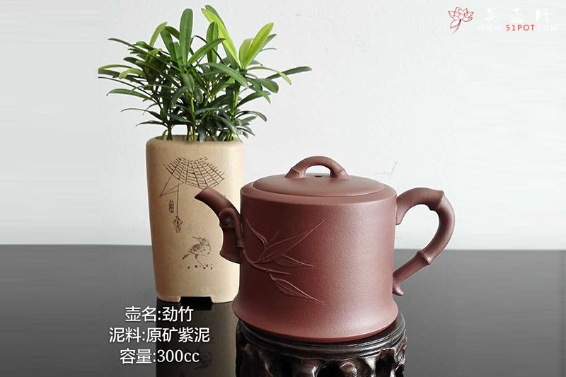 紫砂壶图片：劲竹 - 宜兴紫砂壶网