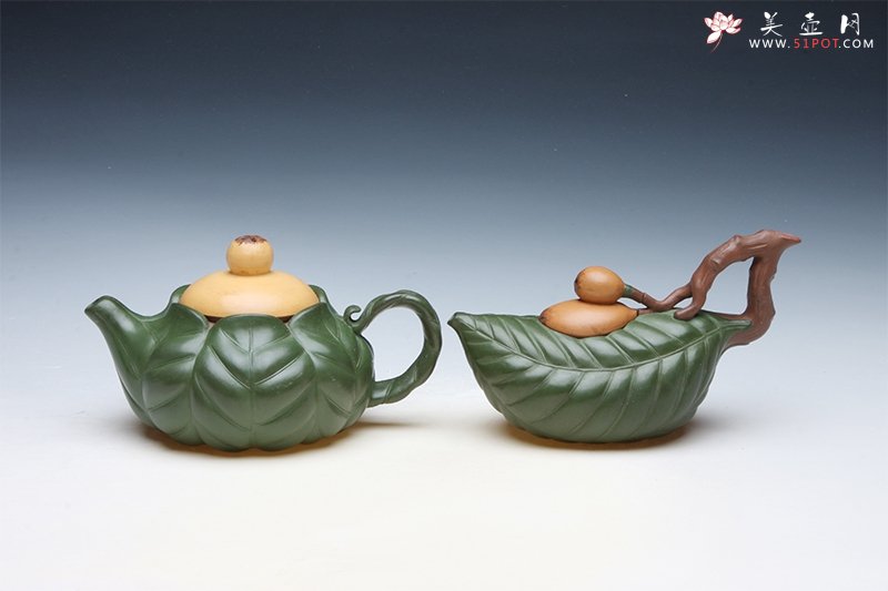 紫砂壶图片：枇杷姊妹 - 宜兴紫砂壶网