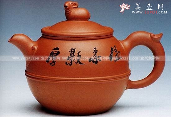 紫砂壶图片：吉祥如意壶 - 宜兴紫砂壶网