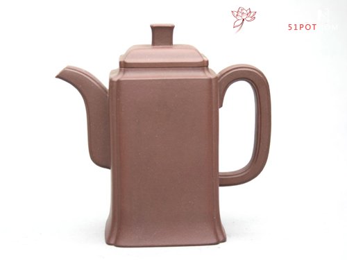 紫砂壶图片：高四方抽角 - 宜兴紫砂壶网