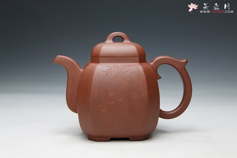 紫砂壶图片：八方福壶 - 宜兴紫砂壶网