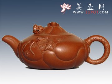 紫砂壶图片：鱼化龙 - 宜兴紫砂壶网