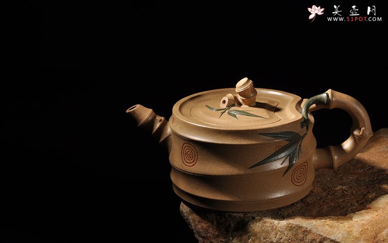 紫砂壶图片：三色竹 - 宜兴紫砂壶网