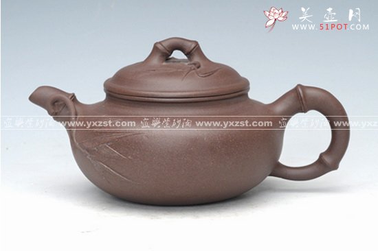 紫砂壶图片：仿古竹节 - 宜兴紫砂壶网