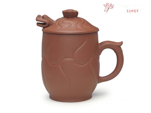 紫砂壶图片：鱼化龙杯 - 宜兴紫砂壶网