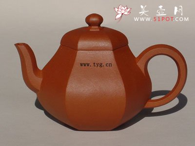 紫砂壶图片：六方玲珑壶 - 宜兴紫砂壶网