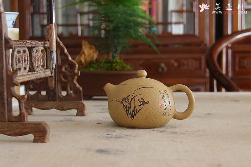 紫砂壶图片：墨韵系列四 - 宜兴紫砂壶网