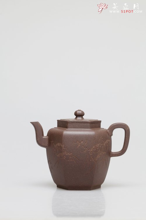 紫砂壶图片：莲莲蹬高 - 宜兴紫砂壶网