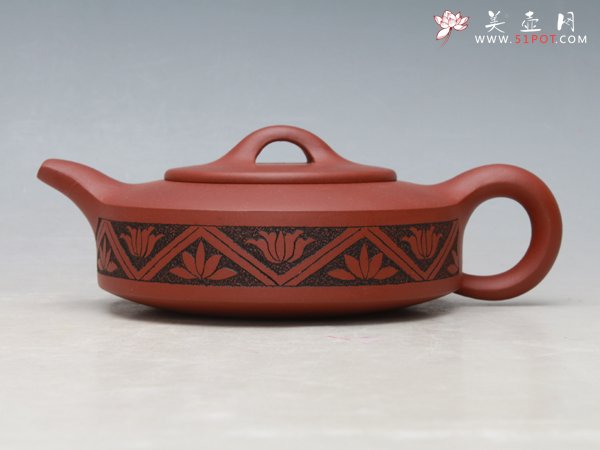 紫砂壶图片：扁玉韵 - 宜兴紫砂壶网