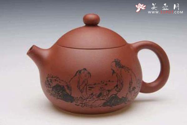 紫砂壶图片：倒把西施 - 宜兴紫砂壶网