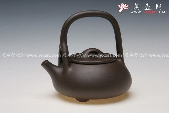 紫砂壶图片：全手工石瓢 - 宜兴紫砂壶网