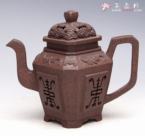 紫砂壶图片：八方蒌空 - 宜兴紫砂壶网