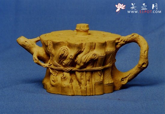 紫砂壶图片：束柴三友 - 宜兴紫砂壶网