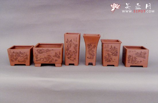 紫砂壶图片：花盆:范美勤制 - 宜兴紫砂壶网