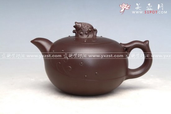 紫砂壶图片：年年有余 - 宜兴紫砂壶网