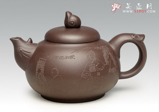 紫砂壶图片：凤鸡 副本 拷贝 - 宜兴紫砂壶网